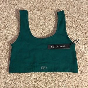 Set Active Sculpt Flex Box Cut Bra in Mojito